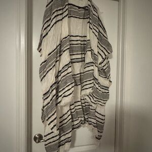 Striped Blue and White Cover-Up
